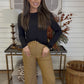 Leopard Cuff Crop Pants - DEAL- LuxeLine