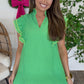 Green Scallop Dress