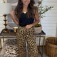 Cheetah Elastic Waist Pants DEAL