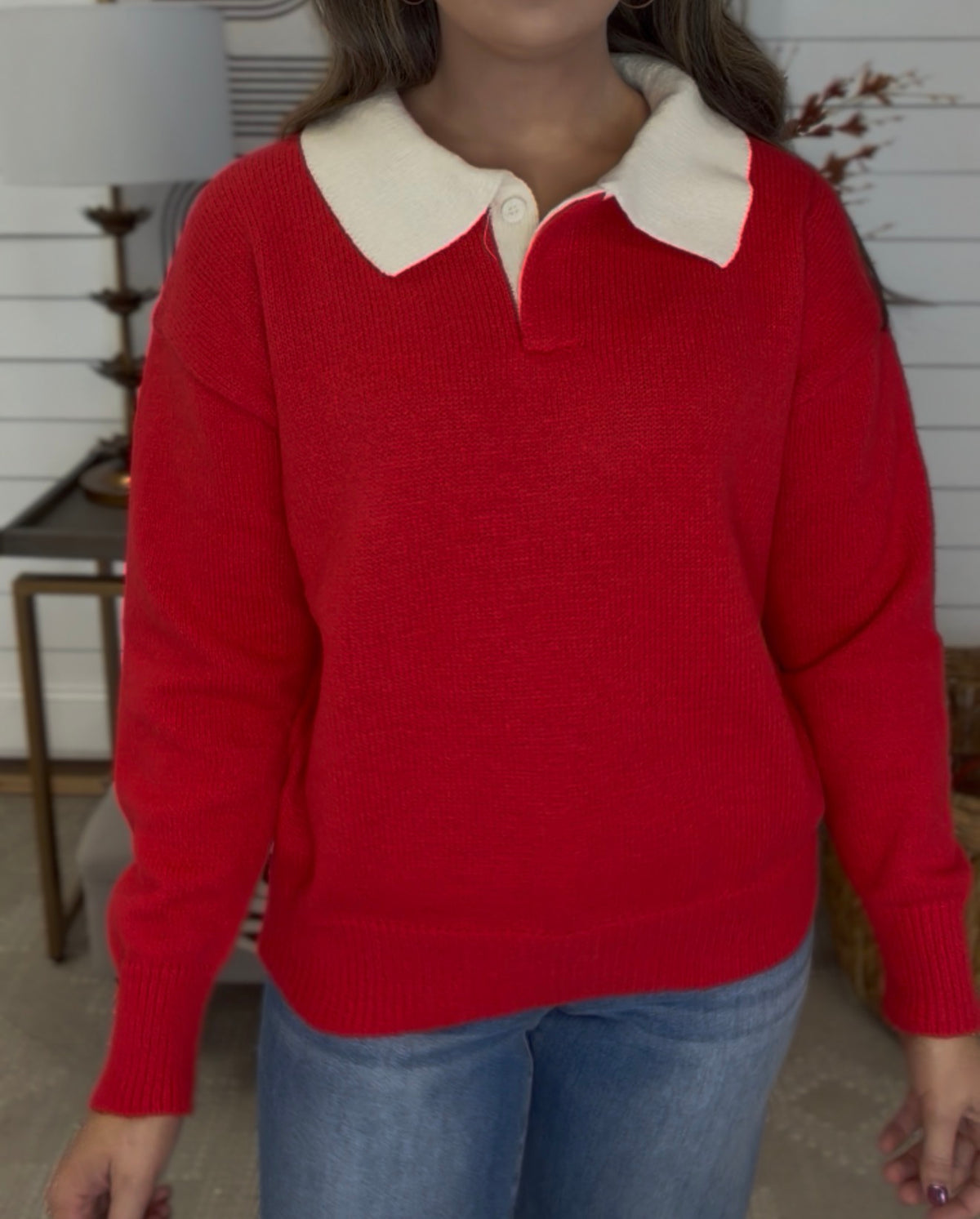 Cutest Collar Sweater- $25 DEAL