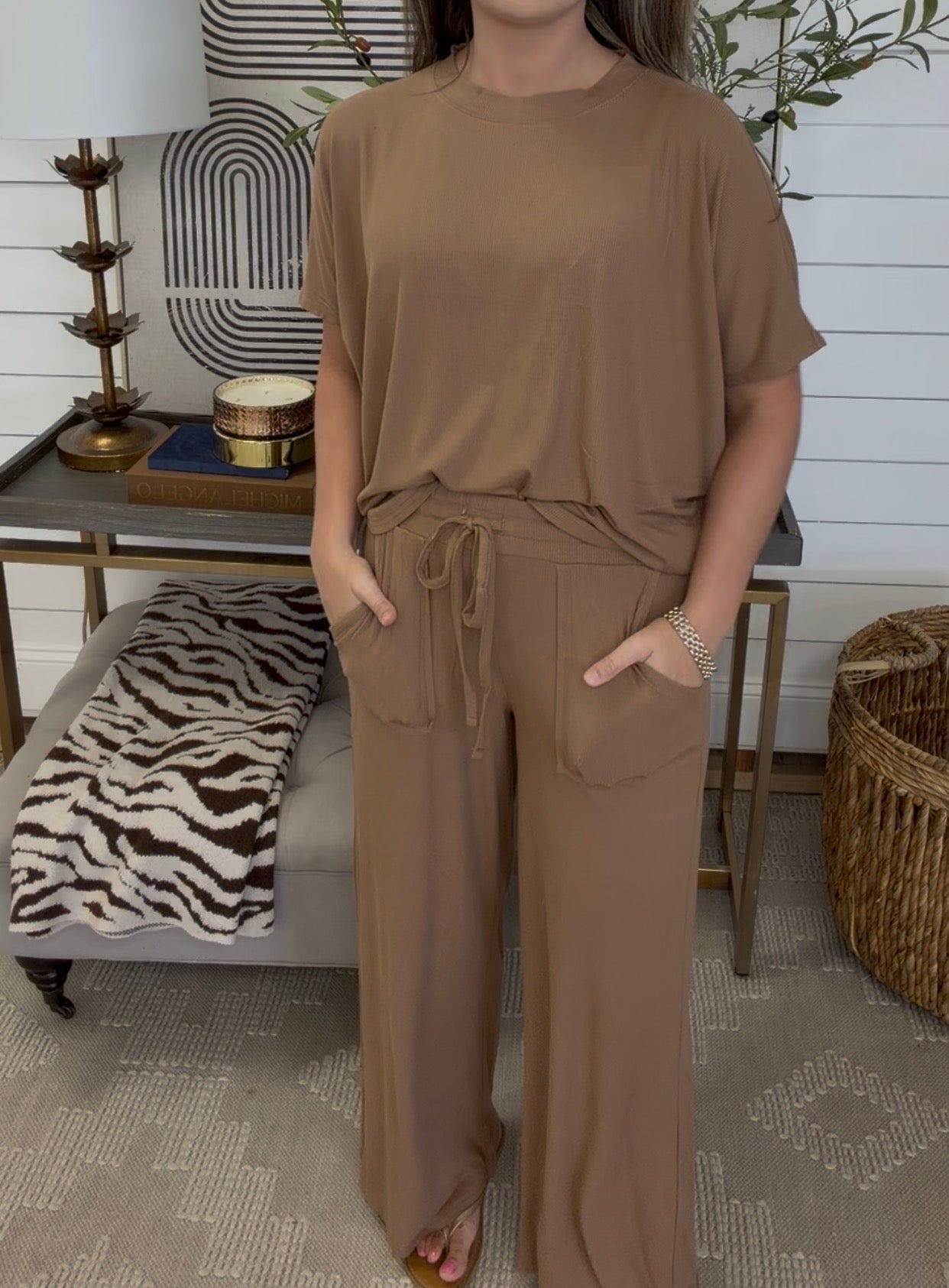 Zenana Brand Lauren Set DEAL - Tan
