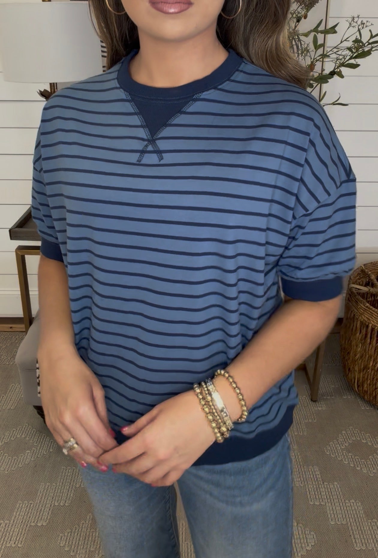 Zenana Brand Line Up Top DEAL- Navy