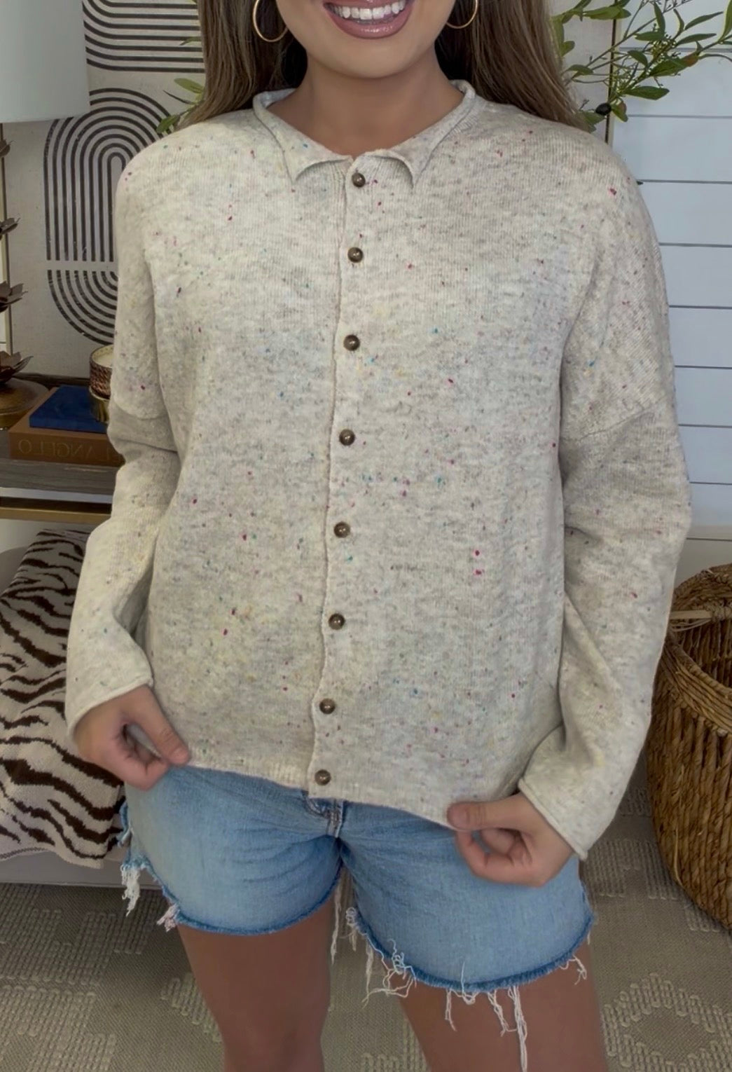 Zenana Brand Julie Top DEAL - Oatmeal