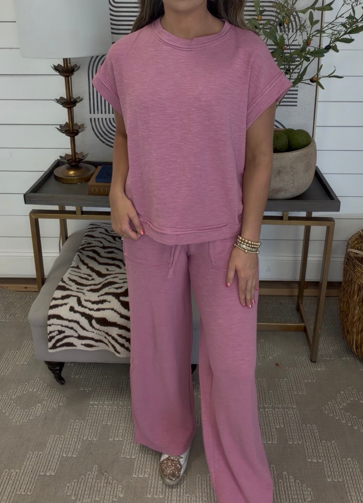 Zenana Brand Lauren Set DEAL - Rose