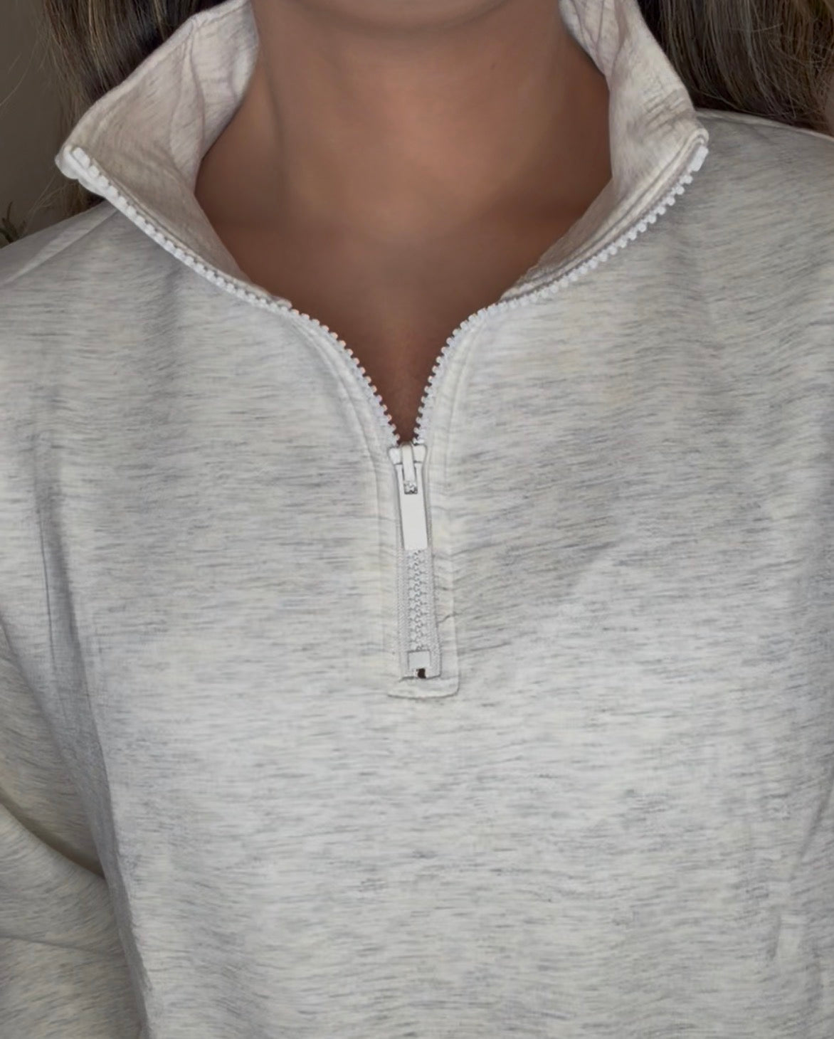 Zenana Brand Jill Pullover DEAL - Heather Oat