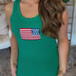 Zenana Green Flag Tank DEAL