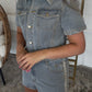 Denim & Pink Romper DEAL