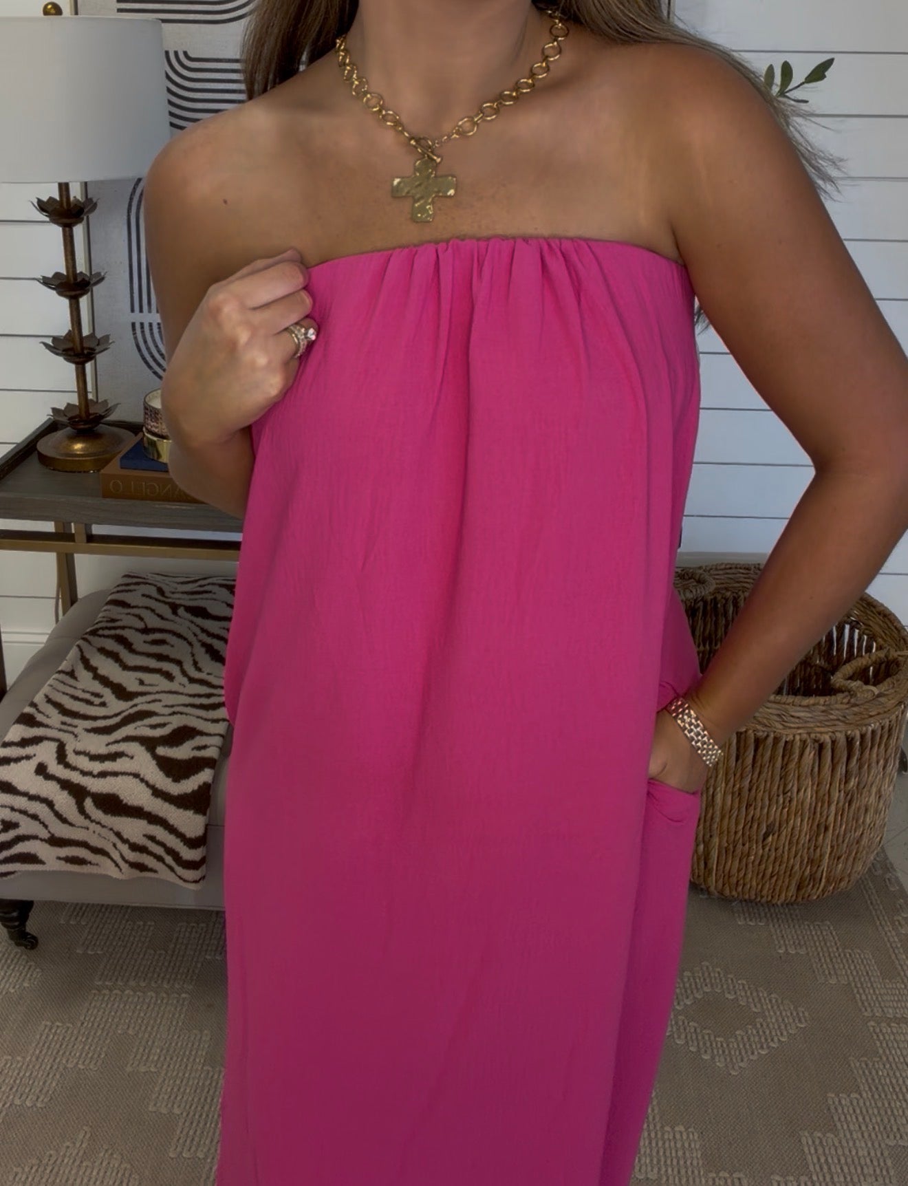Pearl Dress DEAL— Pink