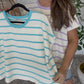 Zenana Brand Stripe Top- 2 COLORS