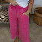 Zenana Fuschia Crop Pants DEAL