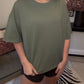Zenana Brand Tee DEAL- Olive