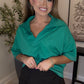 Zenana Brand Green Collar Crew DEAL