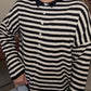 Zenana Brand Stripe Top DEAL - Black