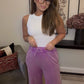 Zenana Brand Crop Pants Purple DEAL