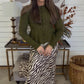 Zebra Comfy Cozy Skirt - DEAL