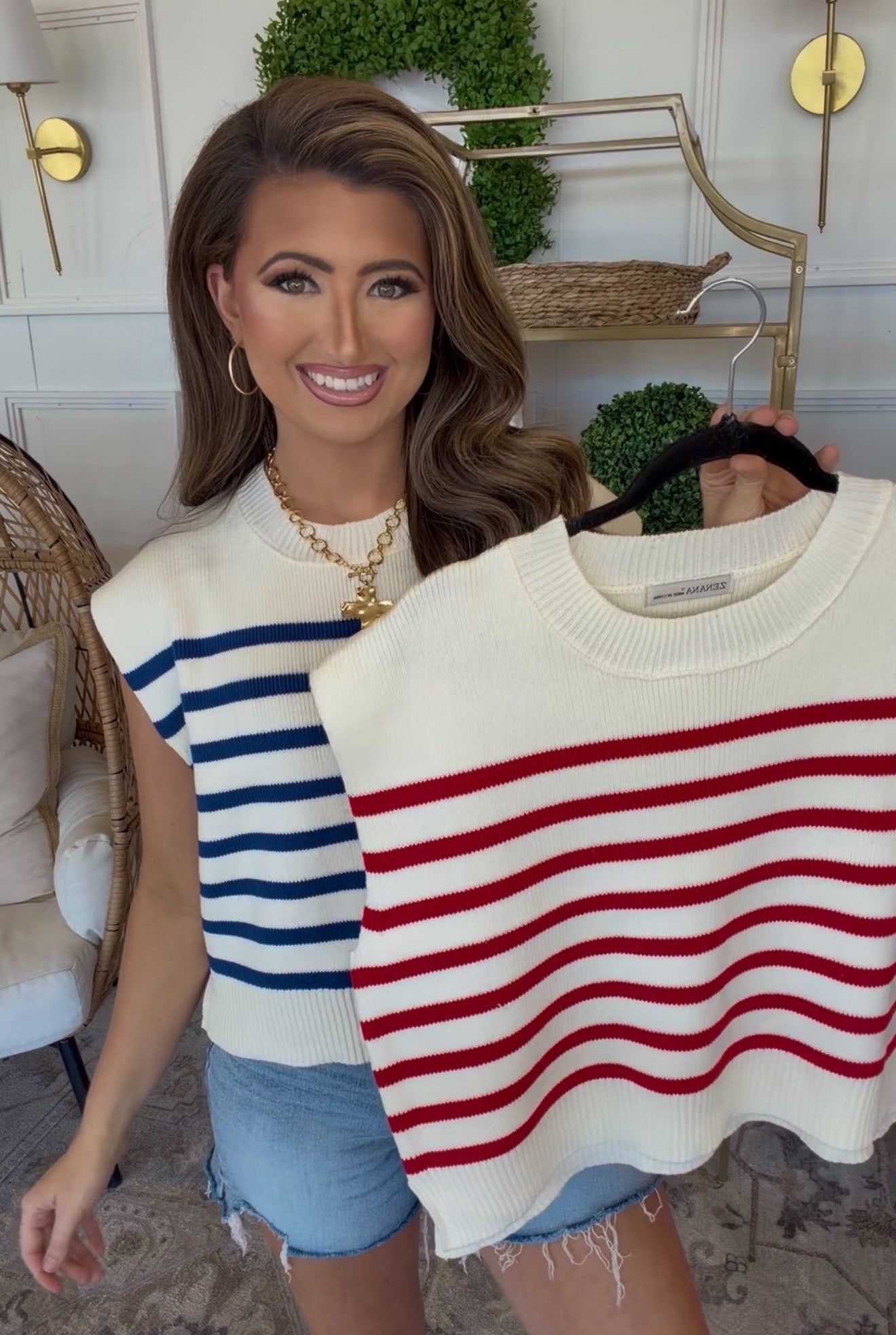 Zenana Nautical Knit 2 Colors - DEAL