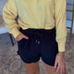 Zenana Brand Black Staple Shorts DEAL