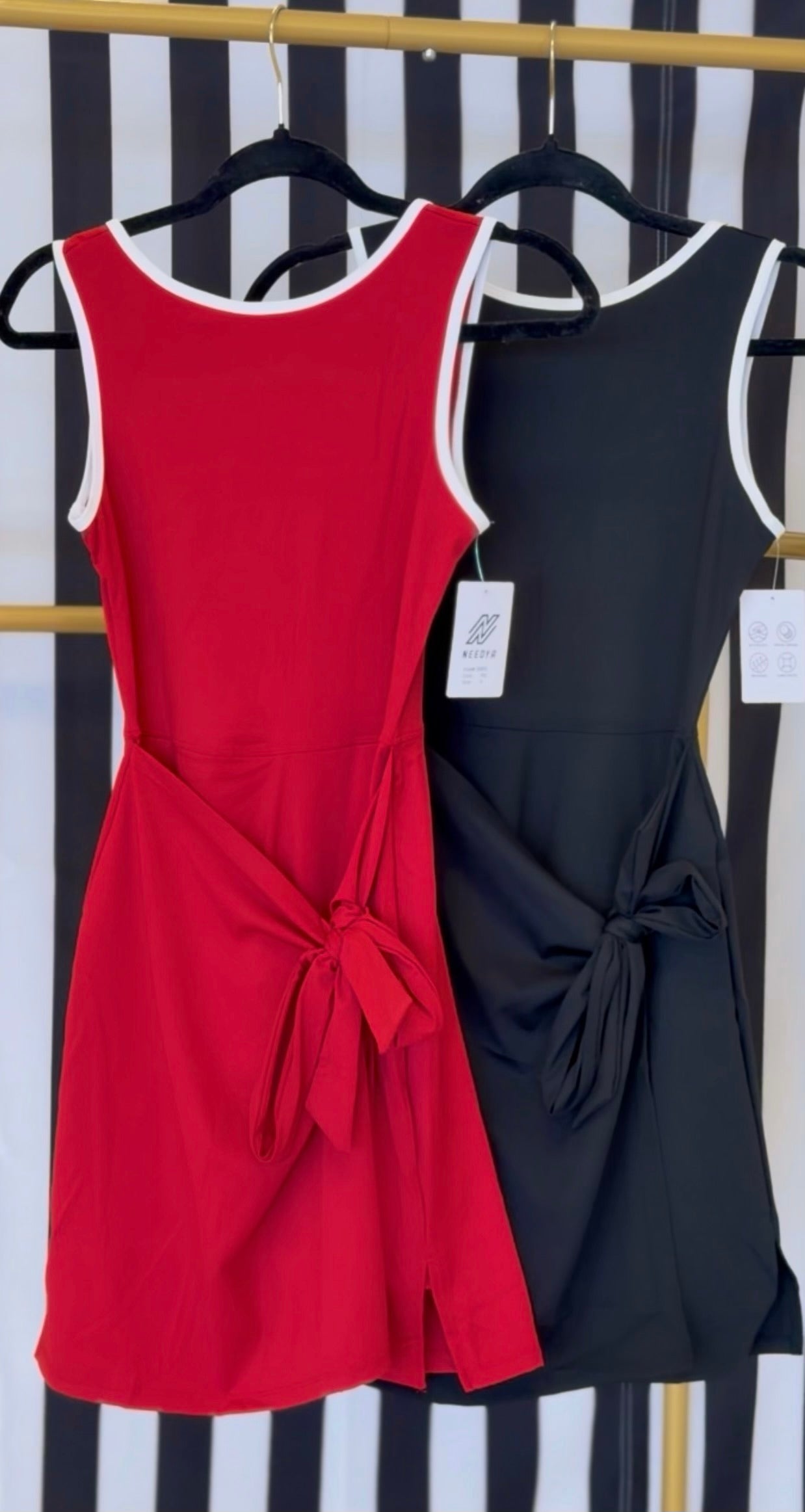 Rory Skort Dress DEAL - BLACK & RED