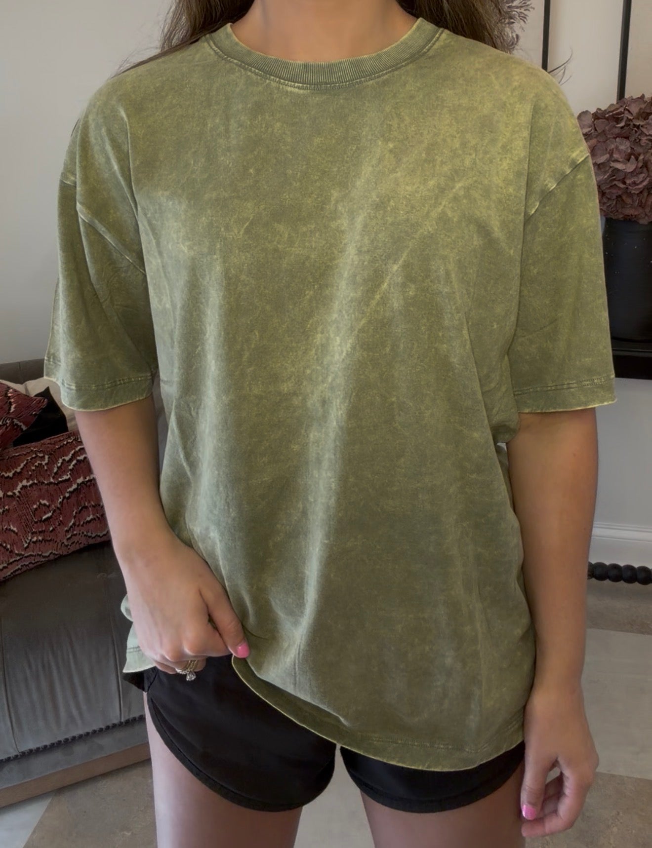 Zenana Brand Tee DEAL- Olive
