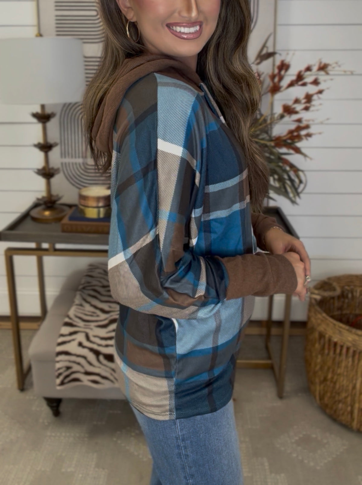 Pretty Plaid Sweatshirt - $25 DEAL
