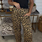 Cheetah Elastic Waist Pants DEAL