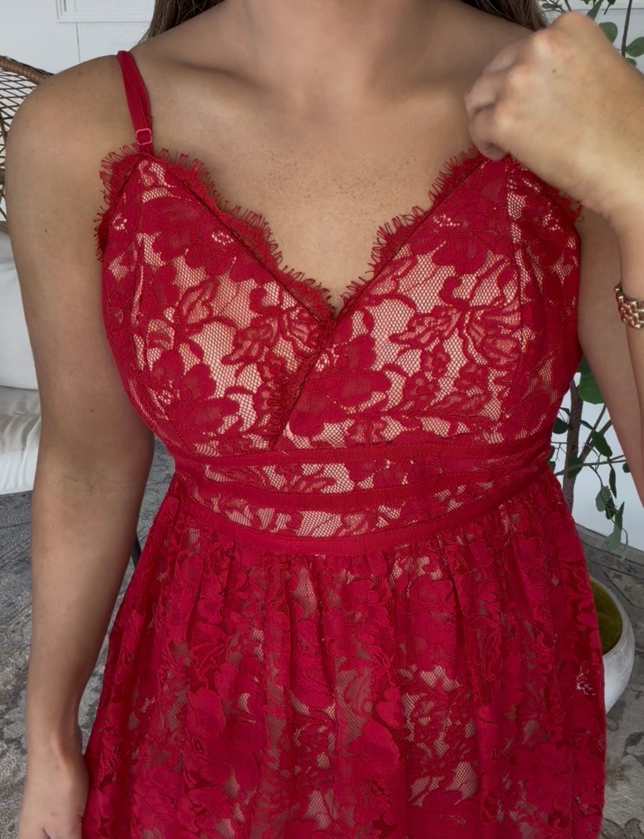 Red Lace Dress DEAL