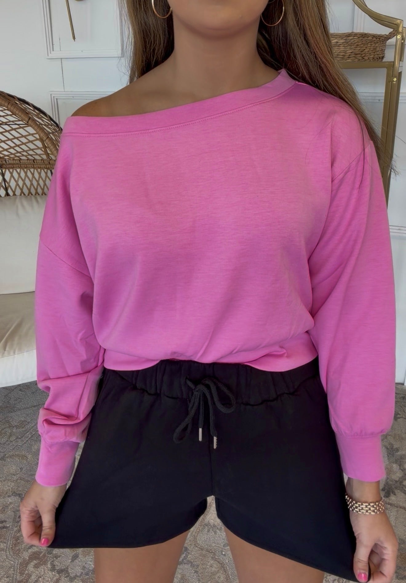 Zenana Brand Black Staple Shorts DEAL
