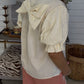 Bow Blouse DEAL — Tan