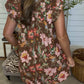 Brown Printed Dress DEAL