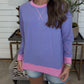 Zenana Brand Stripe Season Top DEAL- Blue Mix