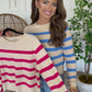 ZENANA BRAND Stripe Top- 2 COLORS