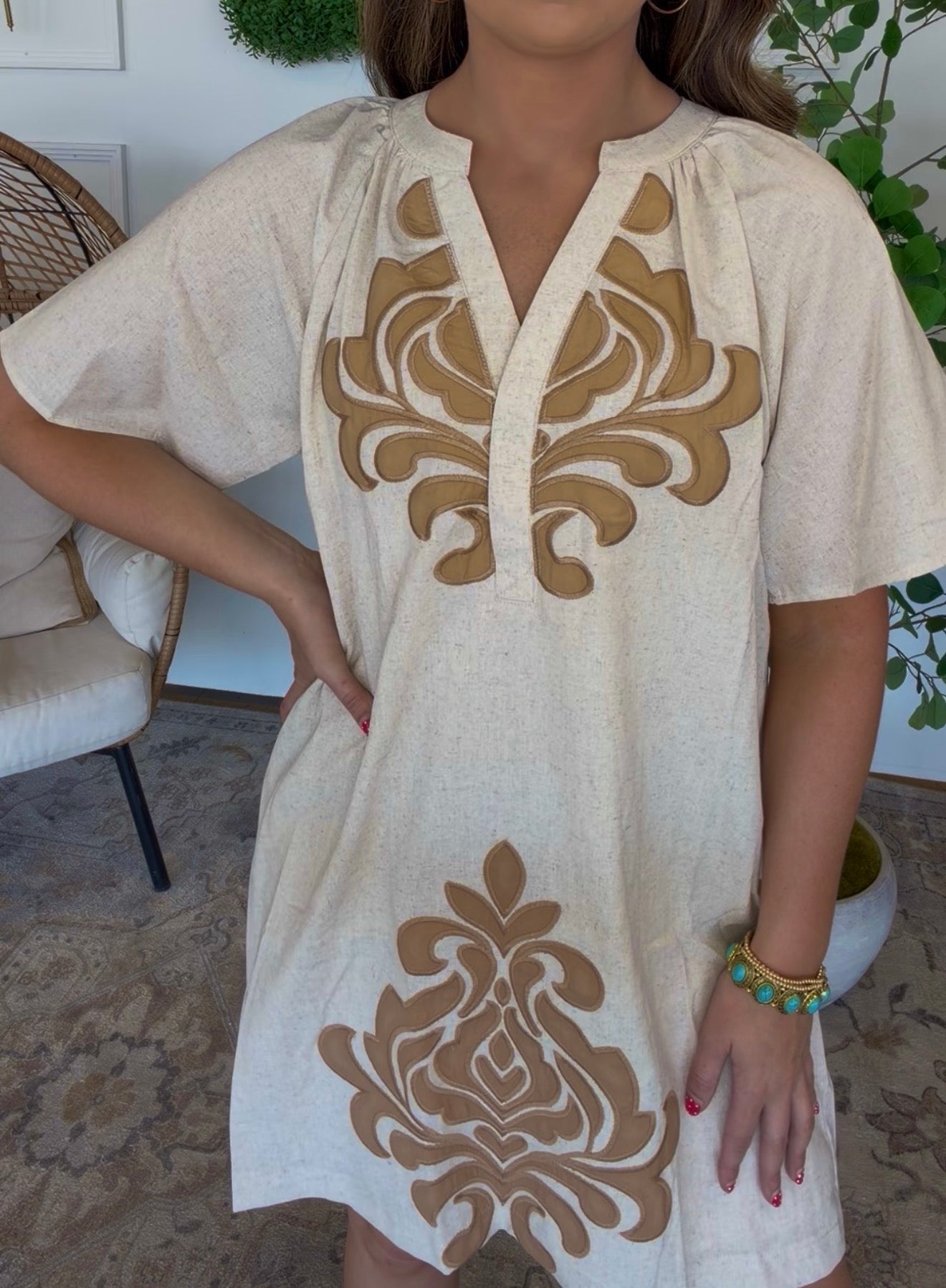 Classy Print Dress