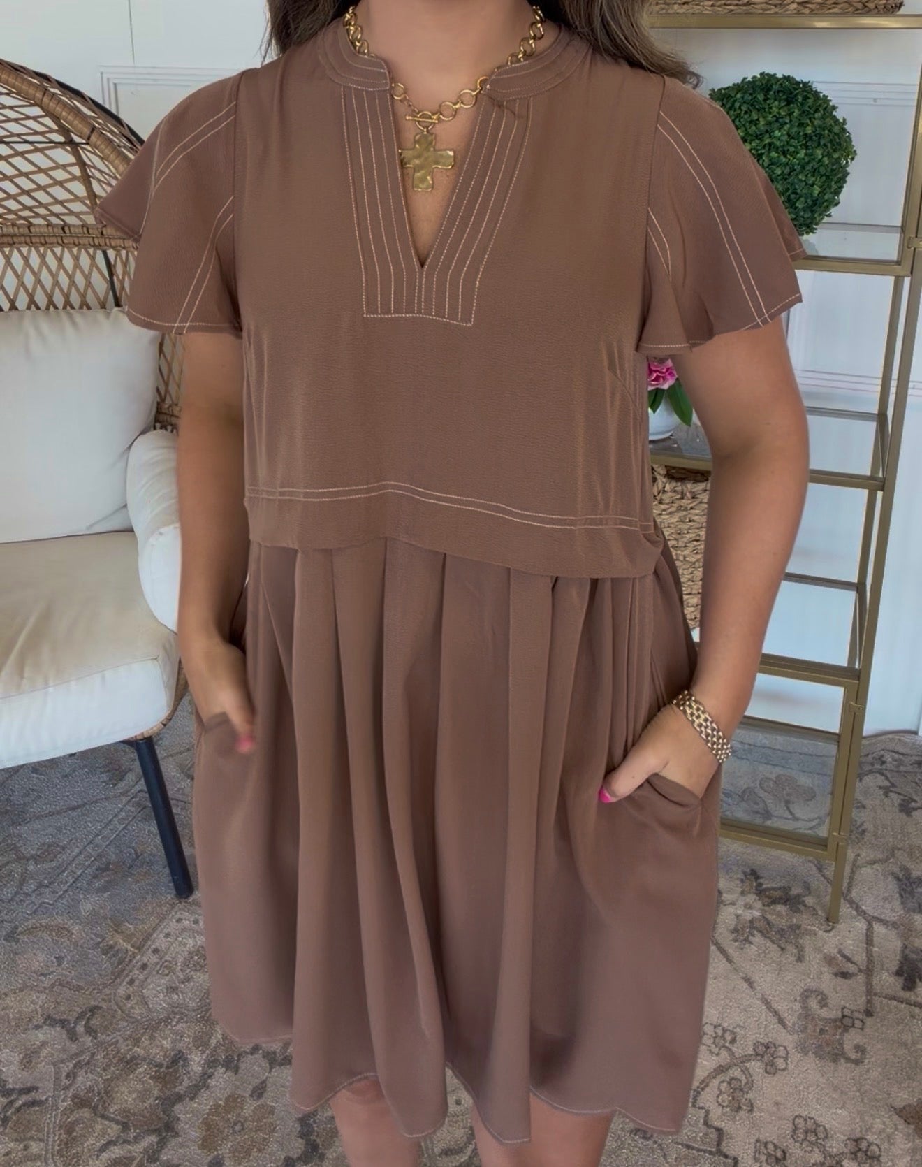 Brown Beauty Dress DEAL
