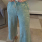 Zenana Brand Crop Pants Ash Blue DEAL