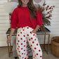 ZENANA BRAND- Red 3/4 Sleeve Top