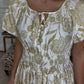 Tan Printed Dress DEAL