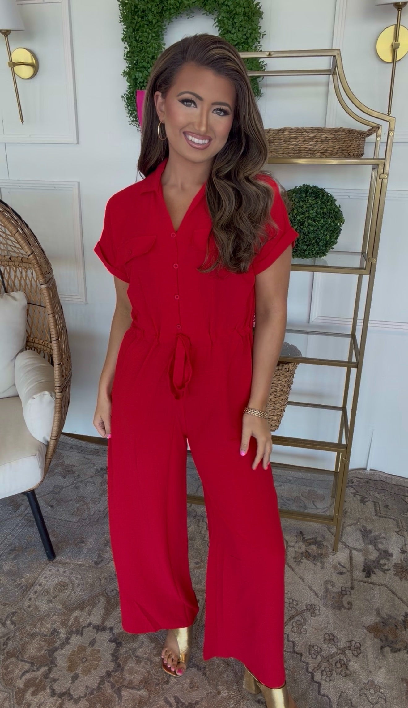 Really Red Jumpsuit  DEAL
