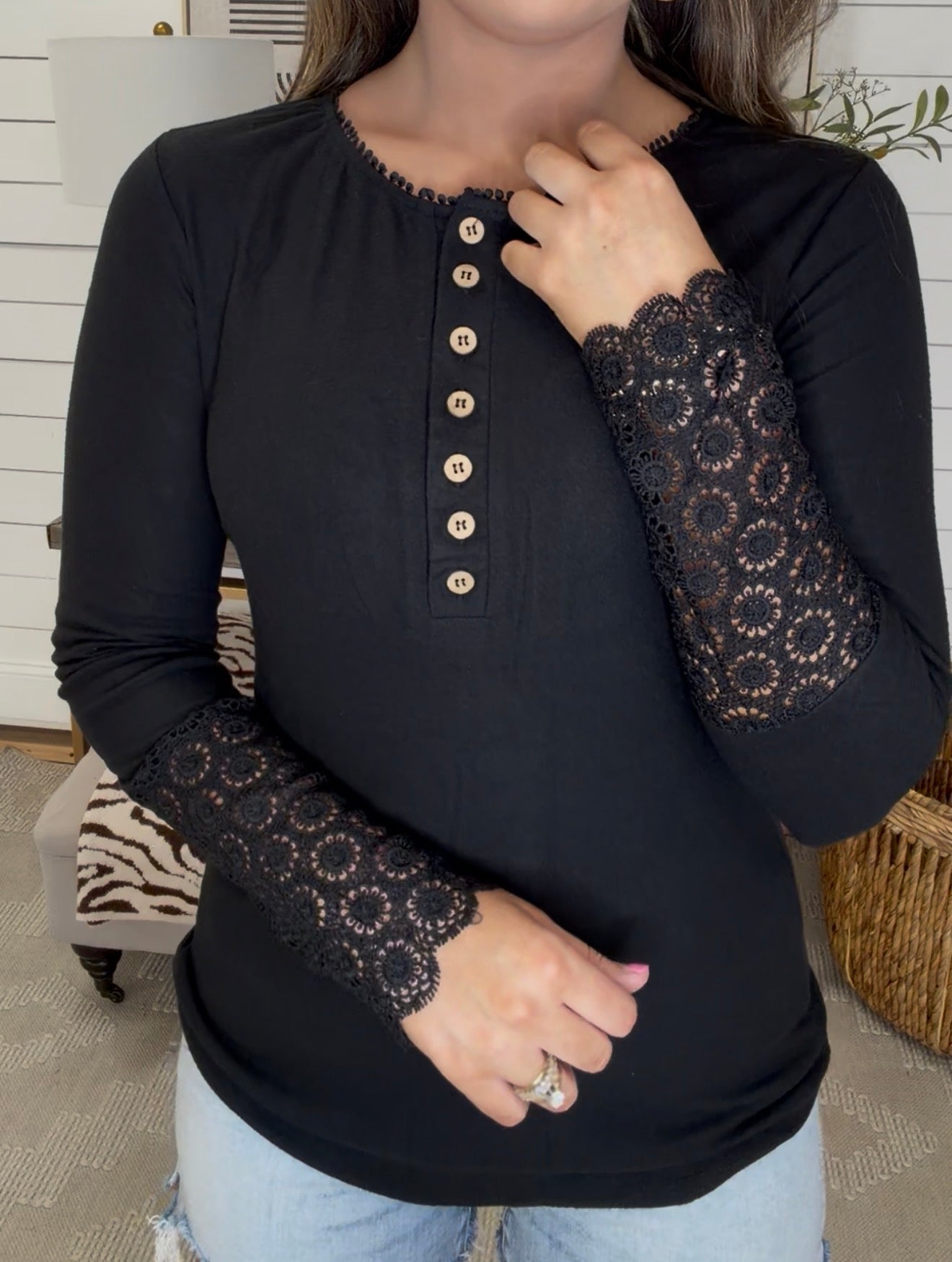 Black Lace Top DEAL