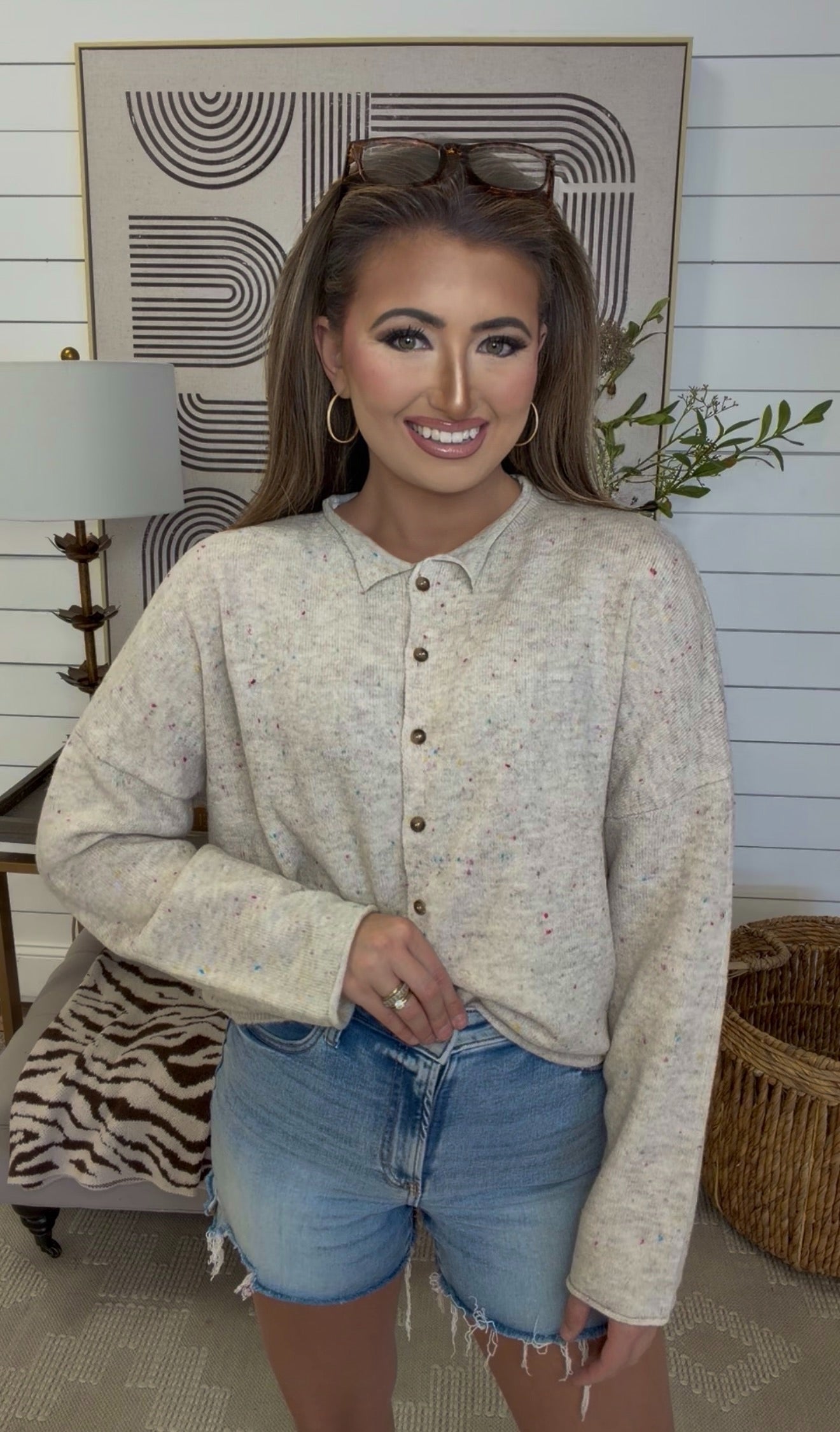 Zenana Brand Julie Top DEAL - Oatmeal