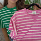 Stripe Tee GREEN & PINK—  DEAL