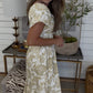 Tan Printed Dress DEAL