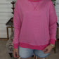 Zenana Brand Stripe Season Top DEAL- Pink