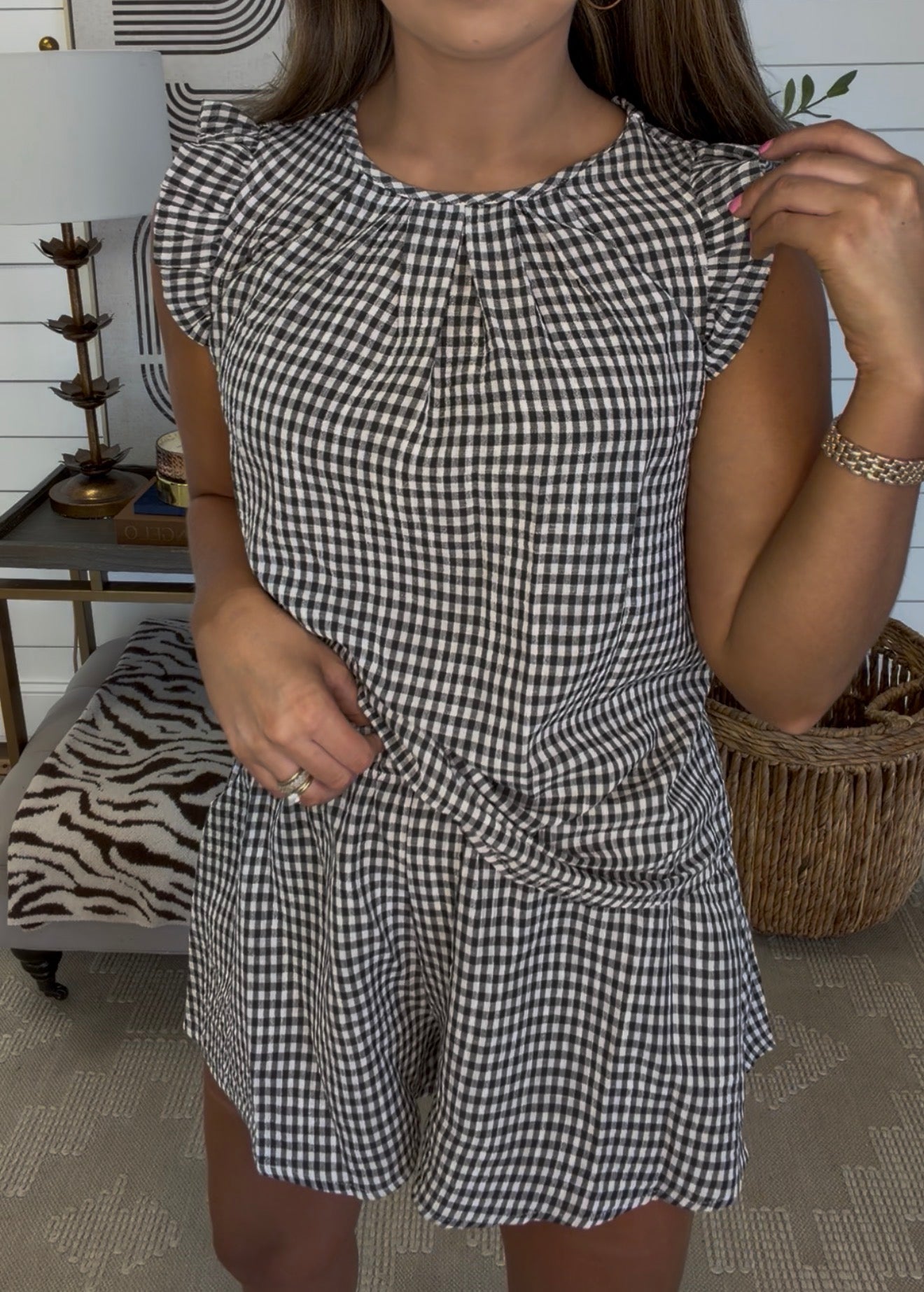 Gingham Set DEAL— Black
