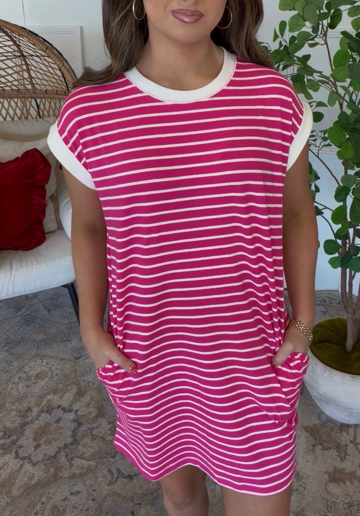 ZENANA BRAND Stripe Dress