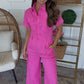 Pink Crop Jumpsuit DEAL