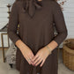 Brown Bow Tunic Top - $25 DEAL