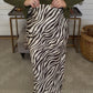 Zebra Comfy Cozy Skirt - DEAL