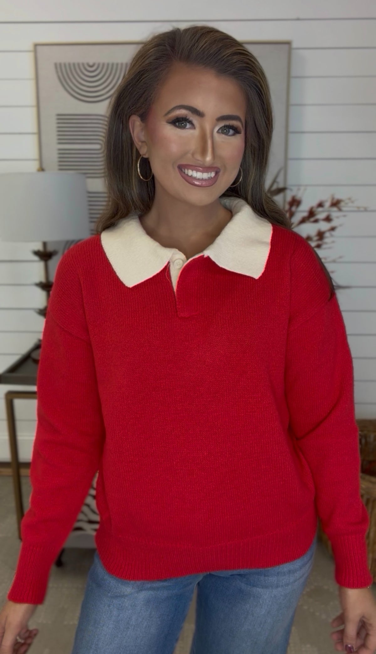 Cutest Collar Sweater- $25 DEAL