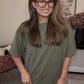 Zenana Brand Tee DEAL- Olive