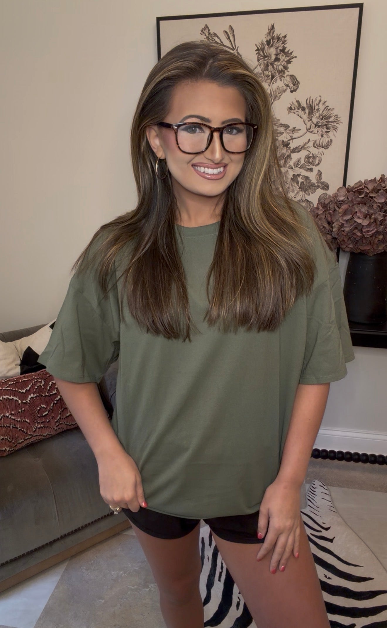 Zenana Brand Tee DEAL- Olive